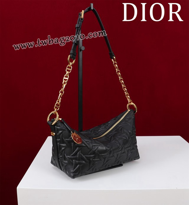 Dior专柜新款迪奥顶级原单Diorstar Hobo链条手袋肩背女包 djfk1048